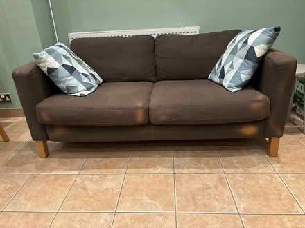 Photo of free IKEA brown sofa (Crockford Bridge Farm KT15) #1