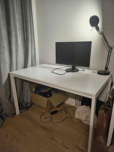 Photo of free White study/dining table (W2) #1