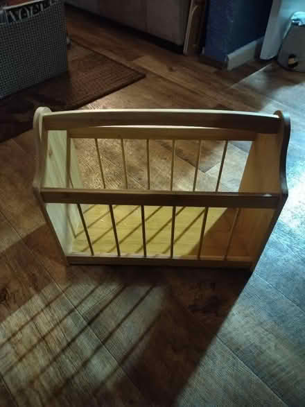 Photo of free Wooden magazine rack (Rowner PO13) #1