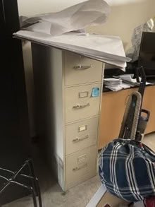 Photo of free 4 drawer file cabinet (Novato High) #1