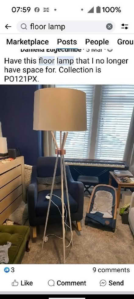 Photo of Floor lamp (Waterlooville PO7) #1