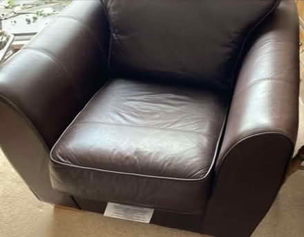 Photo of free Next leather armchair (Cossington LE7) #2