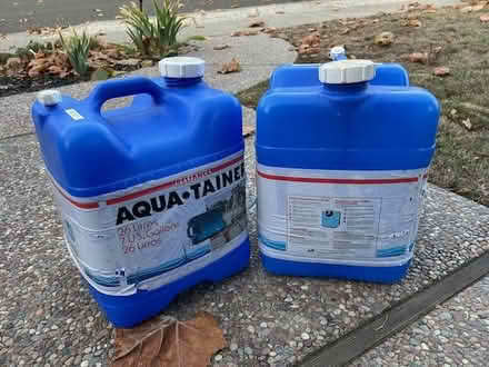 Photo of free Emergency water storage containers (SV: El Camino and Hollenbeck) #1