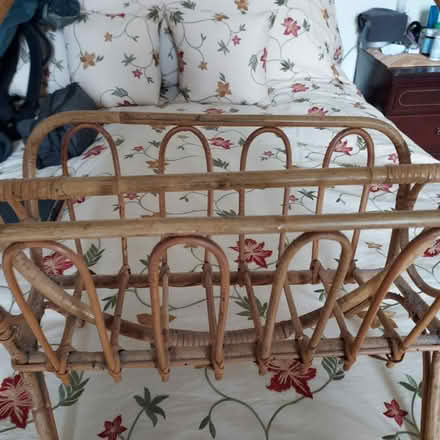 Photo of free Wicker magazine rack (SK4 Heaton Moor Stockport) #1