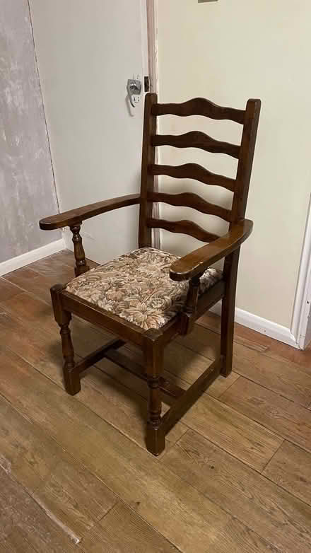 Photo of free Oak dining chairs and carver (Rochester) #4