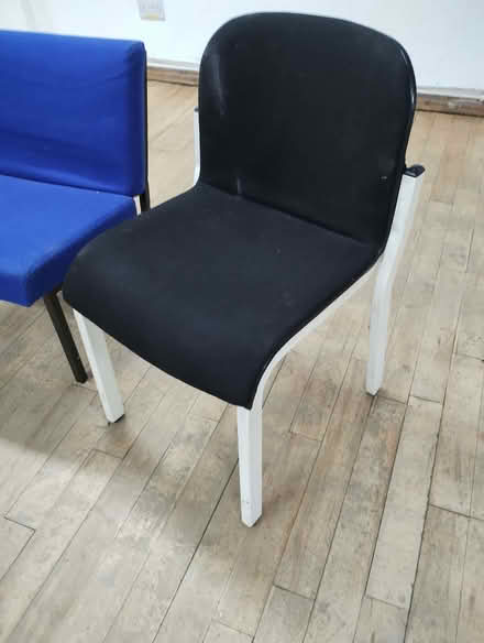 Photo of free 3 blue chairs and one black and white chair (Central Reading RG1) #3