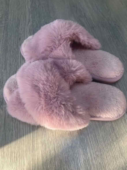 Photo of free Pair of pink fluffy slippers. No size on them! (Southsea PO4) #1