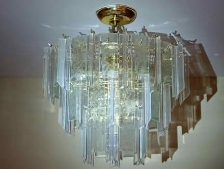 Photo of free glass & plastic small chandelier (55th & Main) #1