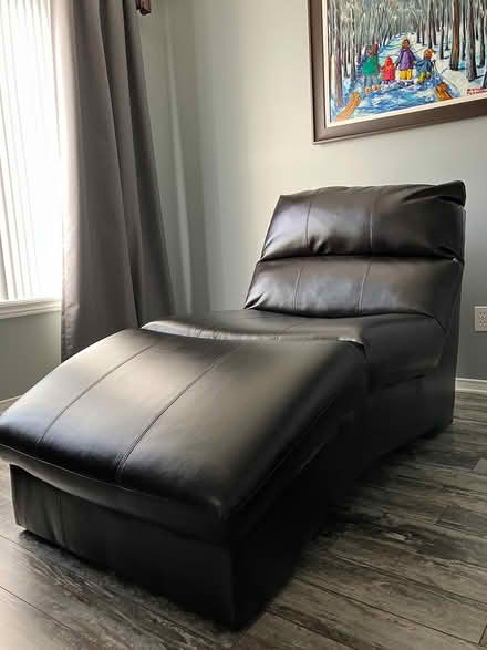 Photo of free Faux leather chaise (Chapman Mills) #4