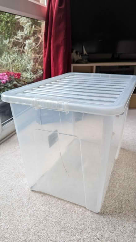 Photo of free 80l plastic box (Chichester PO19) #3