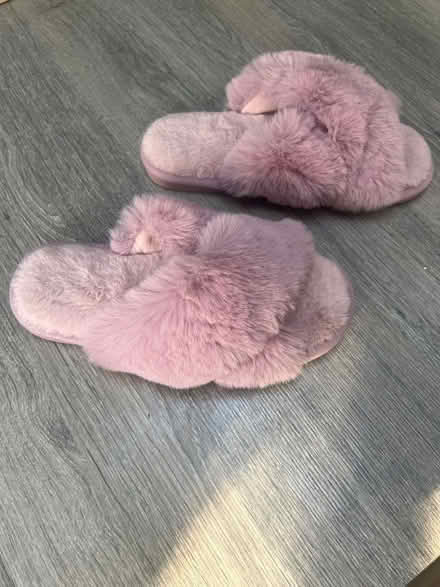 Photo of free Pair of pink fluffy slippers. No size on them! (Southsea PO4) #3