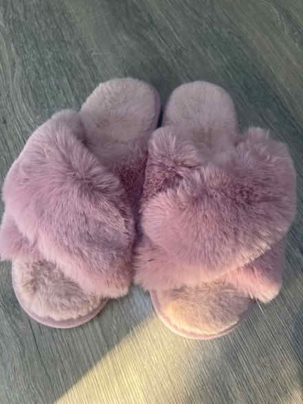 Photo of free Pair of pink fluffy slippers. No size on them! (Southsea PO4) #2