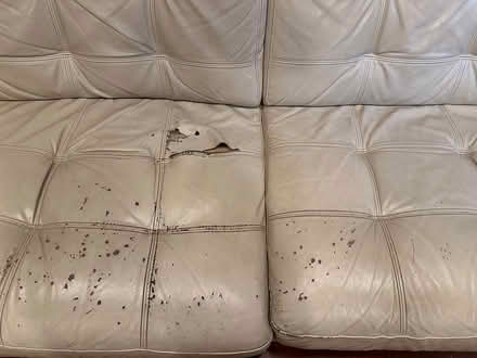 Photo of free Leather Couch (Clinton hill Brooklyn) #2