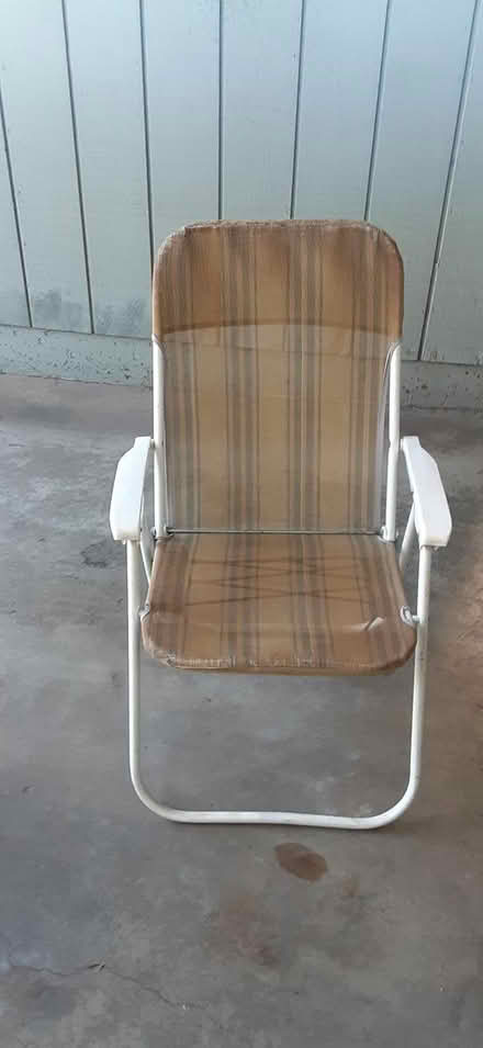 Photo of free Folding lawn chair (West San Jose, Mitty HS area) #1