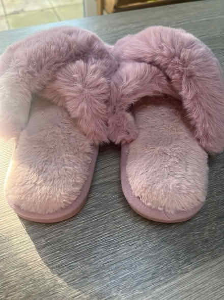 Photo of free Pair of pink fluffy slippers. No size on them! (Southsea PO4) #4