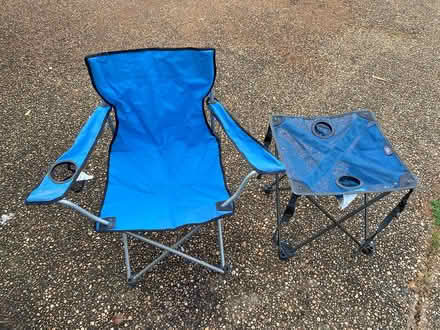 Photo of free Camping chair, table and pad (Falls Church, VA) #1