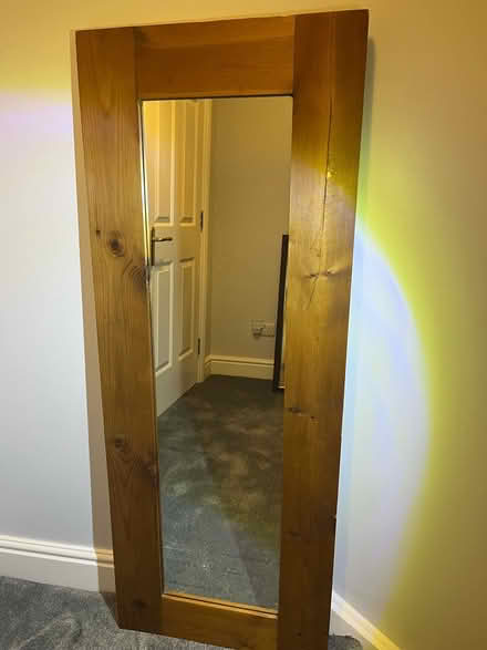 Photo of free Large wooden framed mirror (Teddington) #1