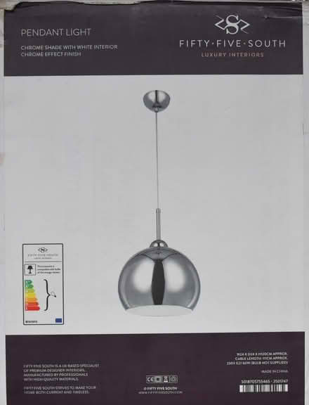 Photo of free Chrome Pendant Light Fitting (Barkisland Halifax) #1