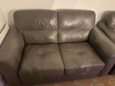 Photo of free Leather couch and foot stool (gt sankey) #3