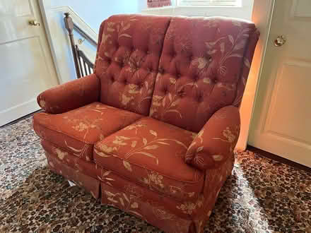 Photo of free Red double sofa (Princes Risborough) #1