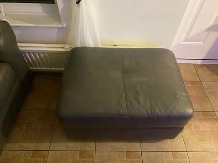 Photo of free Leather couch and foot stool (gt sankey) #1