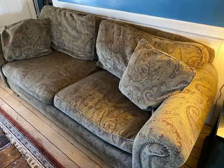 Photo of free Large solid couch (Middlesex Co) #1