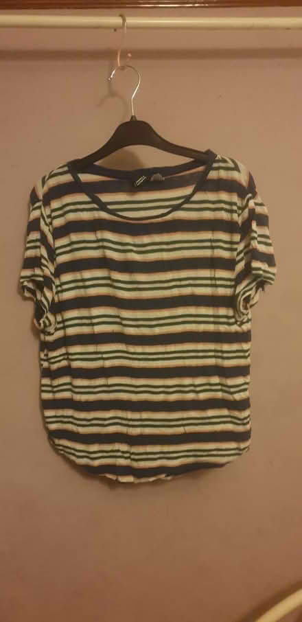 Photo of free Blue green peach & white striped (Parkstone, Poole, BH14) #1