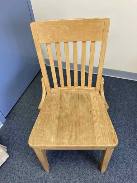 Photo of free Wooden Chairs (Near Eubank Costco) #2