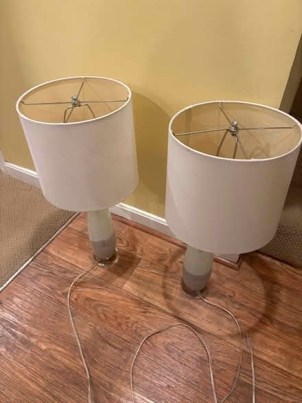 Photo of free Glass table lamps & shades (Centerville) #1