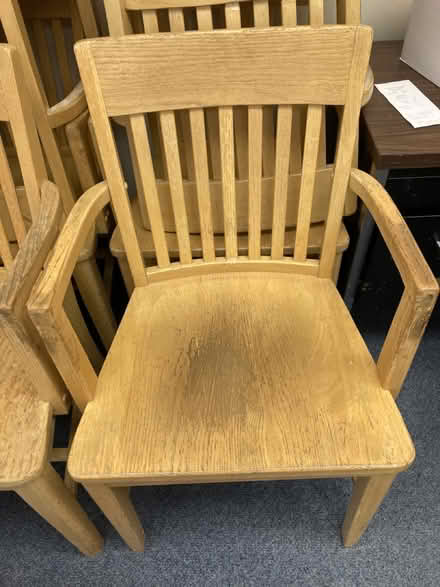 Photo of free Wooden Chairs (Near Eubank Costco) #1