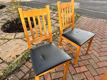 Photo of free 2 dining table chairs (Studley B80) #1