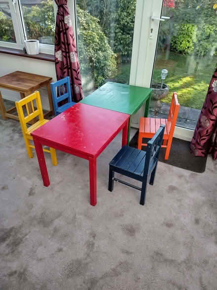 Photo of free Small Childs Tables and Chairs (Desborough Island TW17) #2