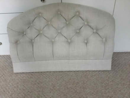 Photo of free Double padded grey headboard (Caldy CH48) #3