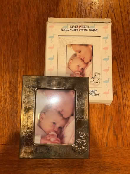 Photo of free Silver plated baby frame (Cambridge Dr in Dunwoody) #1