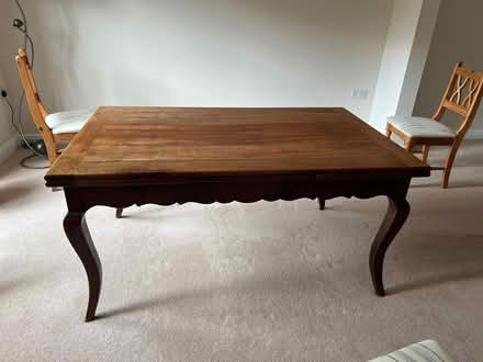 Photo of free Cherry wood dining table (Lazonby CA10) #3