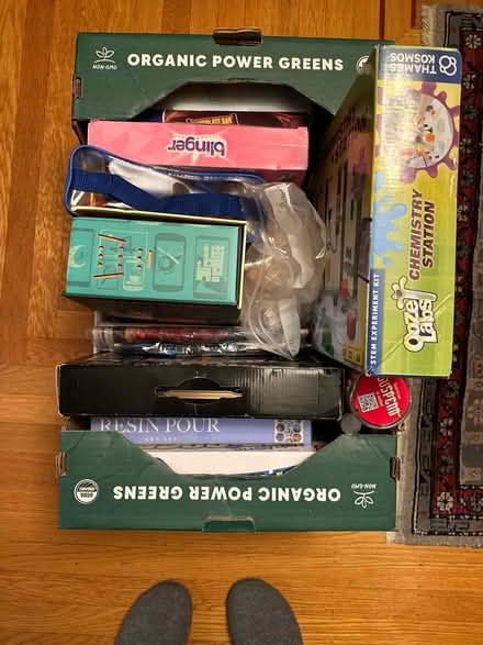 Photo of free Box of Art & Science Kits & Toys (Oakland Fruitvale area) #1