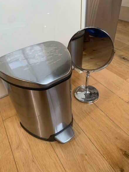 Photo of free Bathroom bin & mirror (Blackheath SE3 7DH) #1