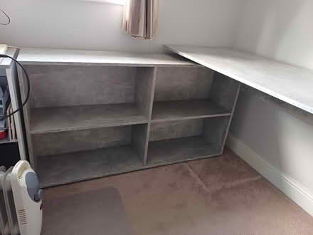 Photo of free Corner desk and bookshelf (Common Lane) #2