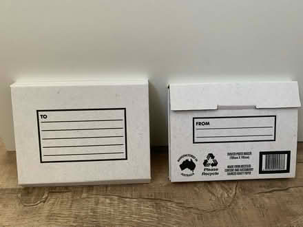 Photo of free DVD/CD mailing boxes X 2 never used (Engadine south of Sydney) #1