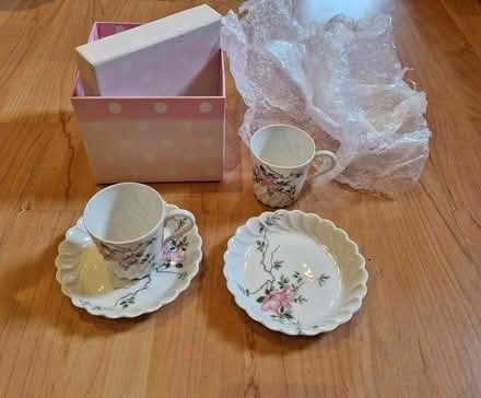 Photo of free Miniature Porcelain Cups & Saucers (Drimnagh, Dublin 12) #1