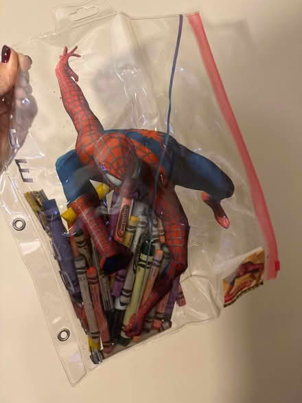 Photo of free Spiderman notebook style ziplock (Cedar knolls, NJ) #1