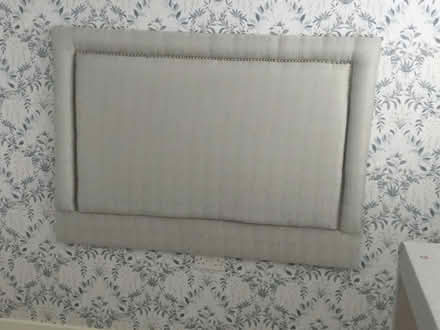 Photo of free Double padded grey headboard (Caldy CH48) #1