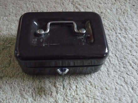 Photo of free Small lockable metal cash box/storage box & key (Kempsey WR5) #1