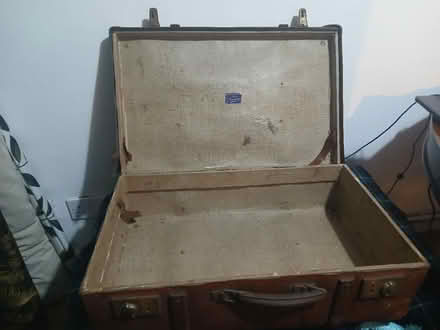 Photo of free Vintage brown suitcase (Borehamwood WD6) #2