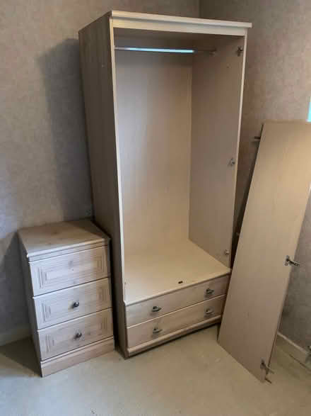 Photo of free Matching wardrobe and a bedside cabinet (Welling DA16) #1