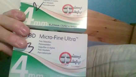 Photo of free insulin needles 100 per box 4 mm size 3 boxes (Globe Town E2) #1