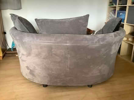 Photo of free Grey Cuddle settee (Pen-y-stryt LL11) #2