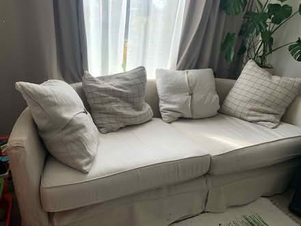 Photo of free large sofa (Roffey, Horsham) #2