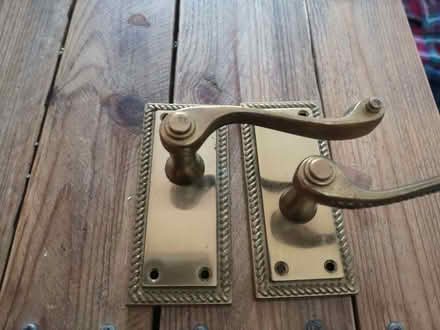 Photo of free Brass coloured door handles (Globe Town E2) #1