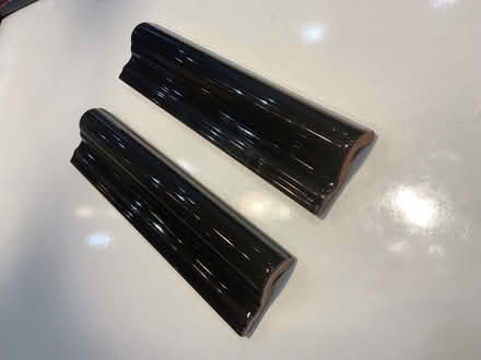 Photo of free Tiles, black, border, ogee shape (Dunfermline KY11) #1